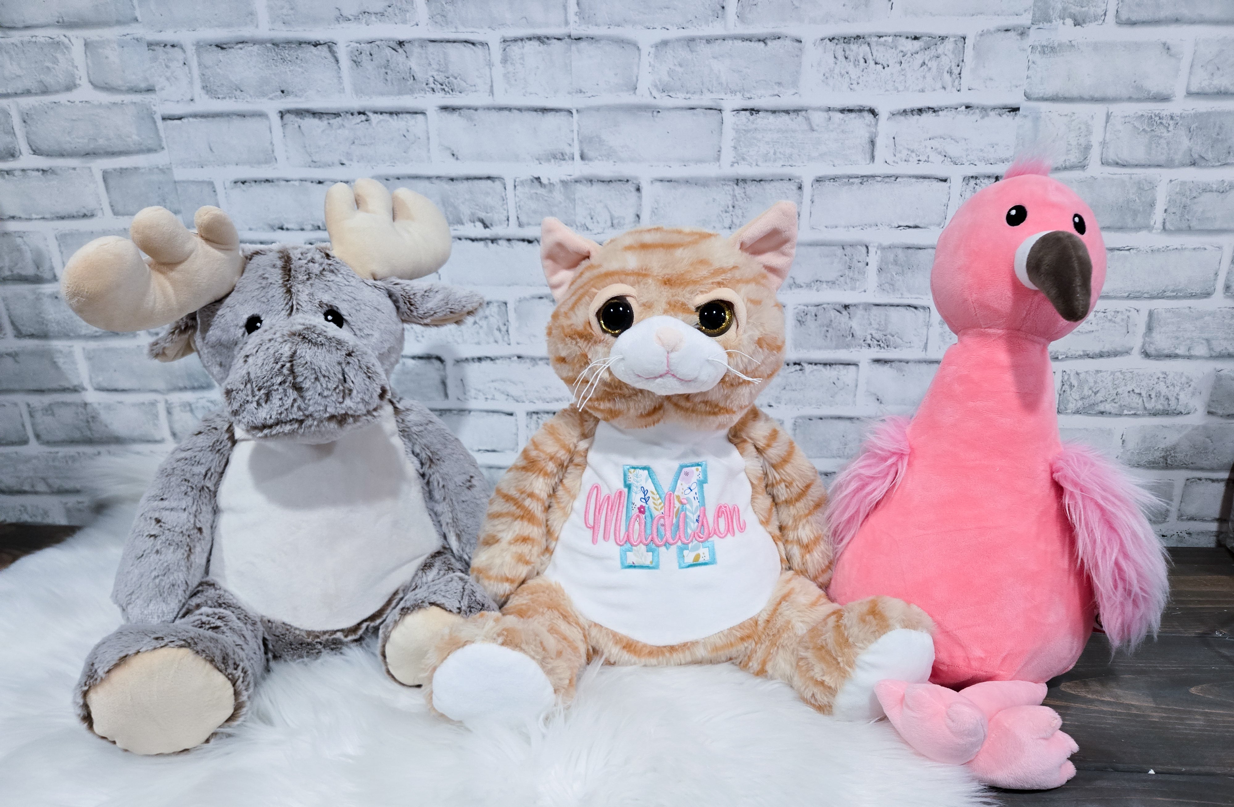 Custom Embroidered Items – Stuffed Animals & More | Black Fox Clothing ...