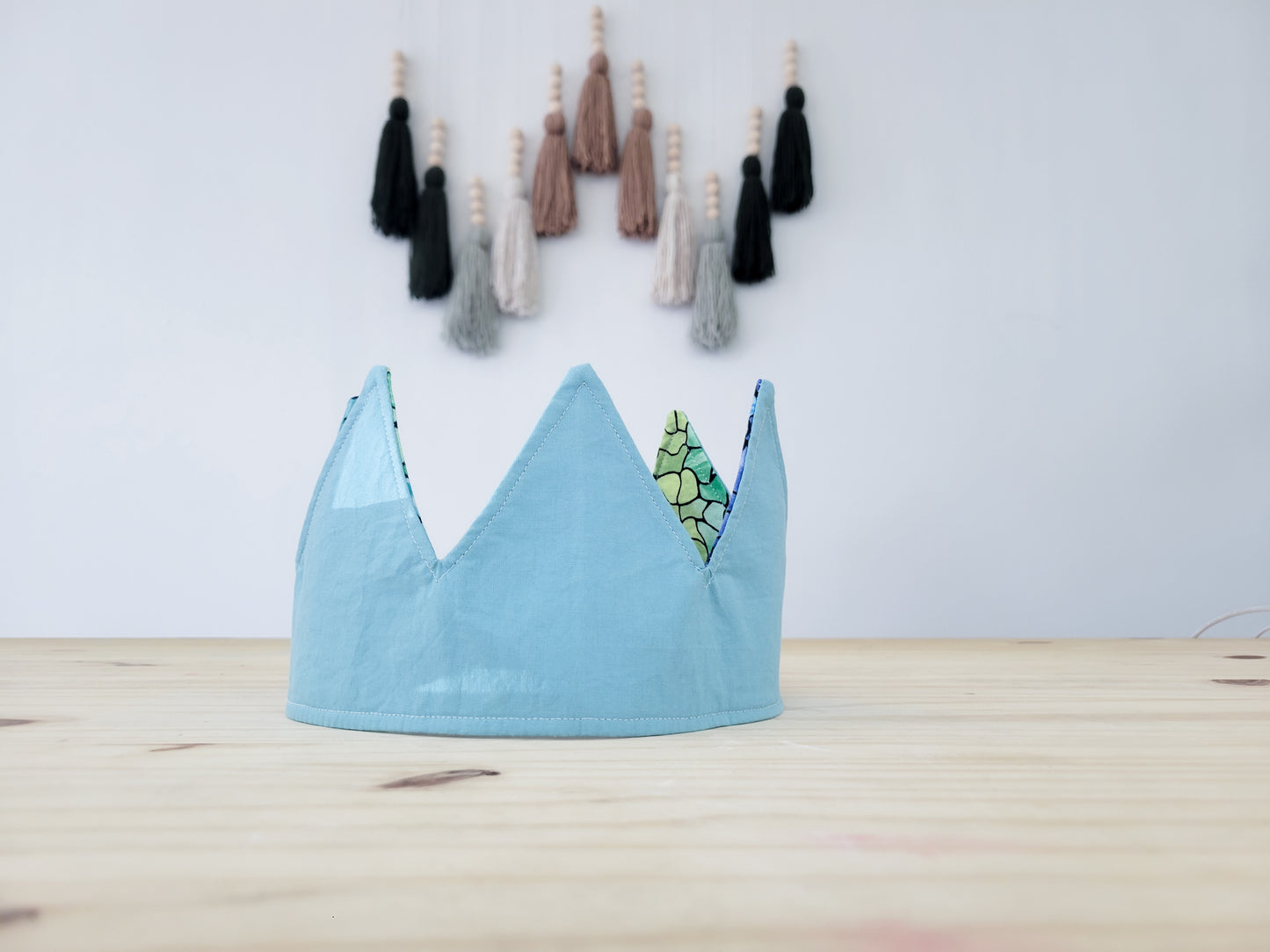 Reversible Pretend play fabric crown