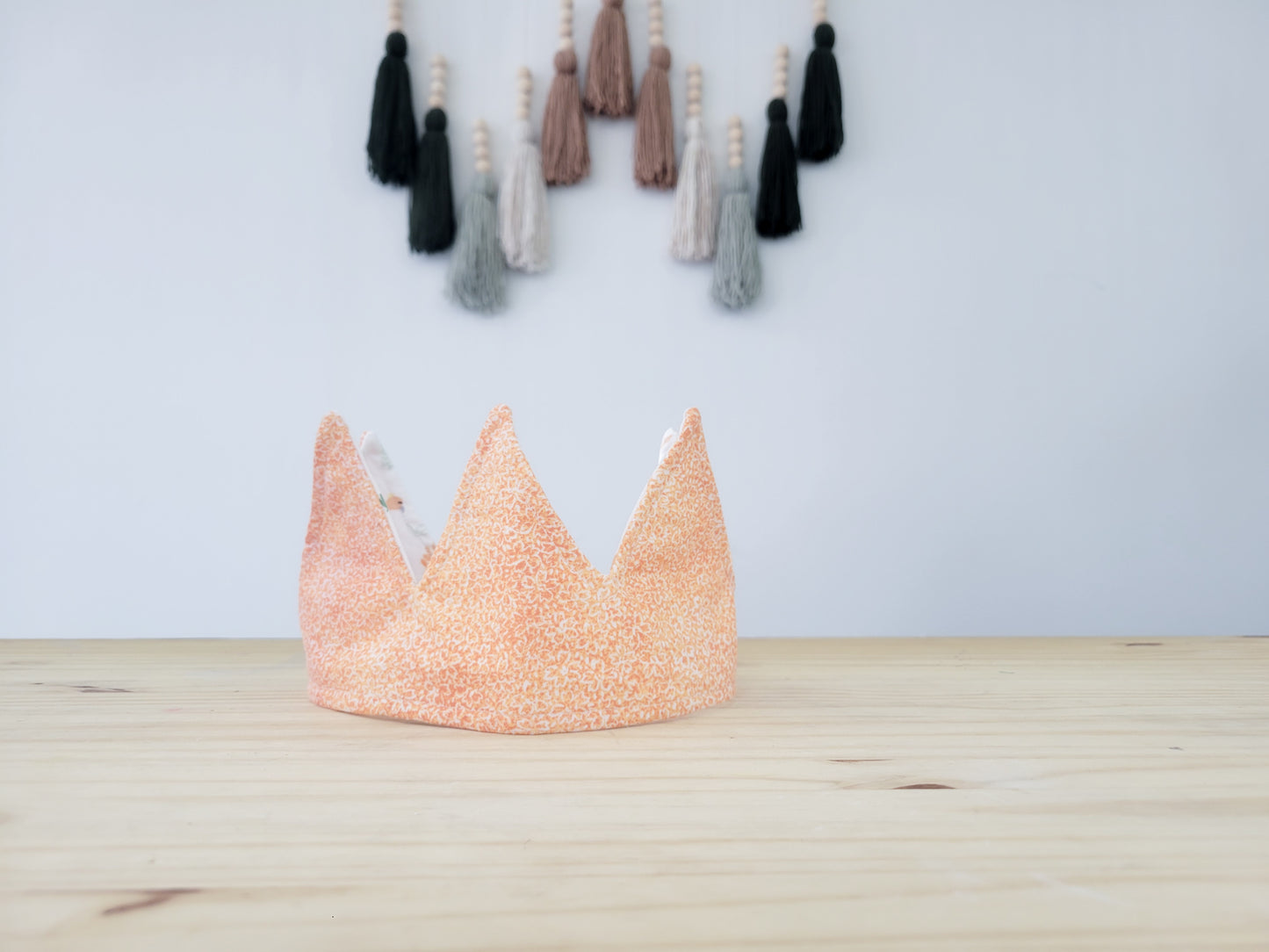 Reversible Pretend play fabric crown