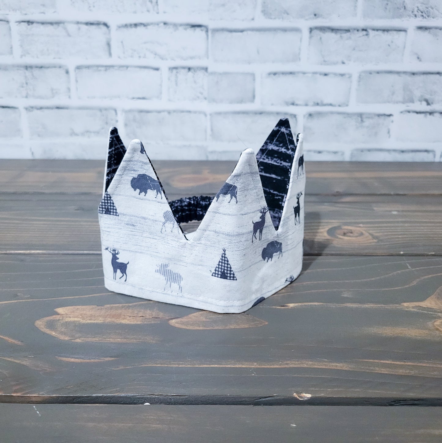 Reversible Pretend play fabric crown