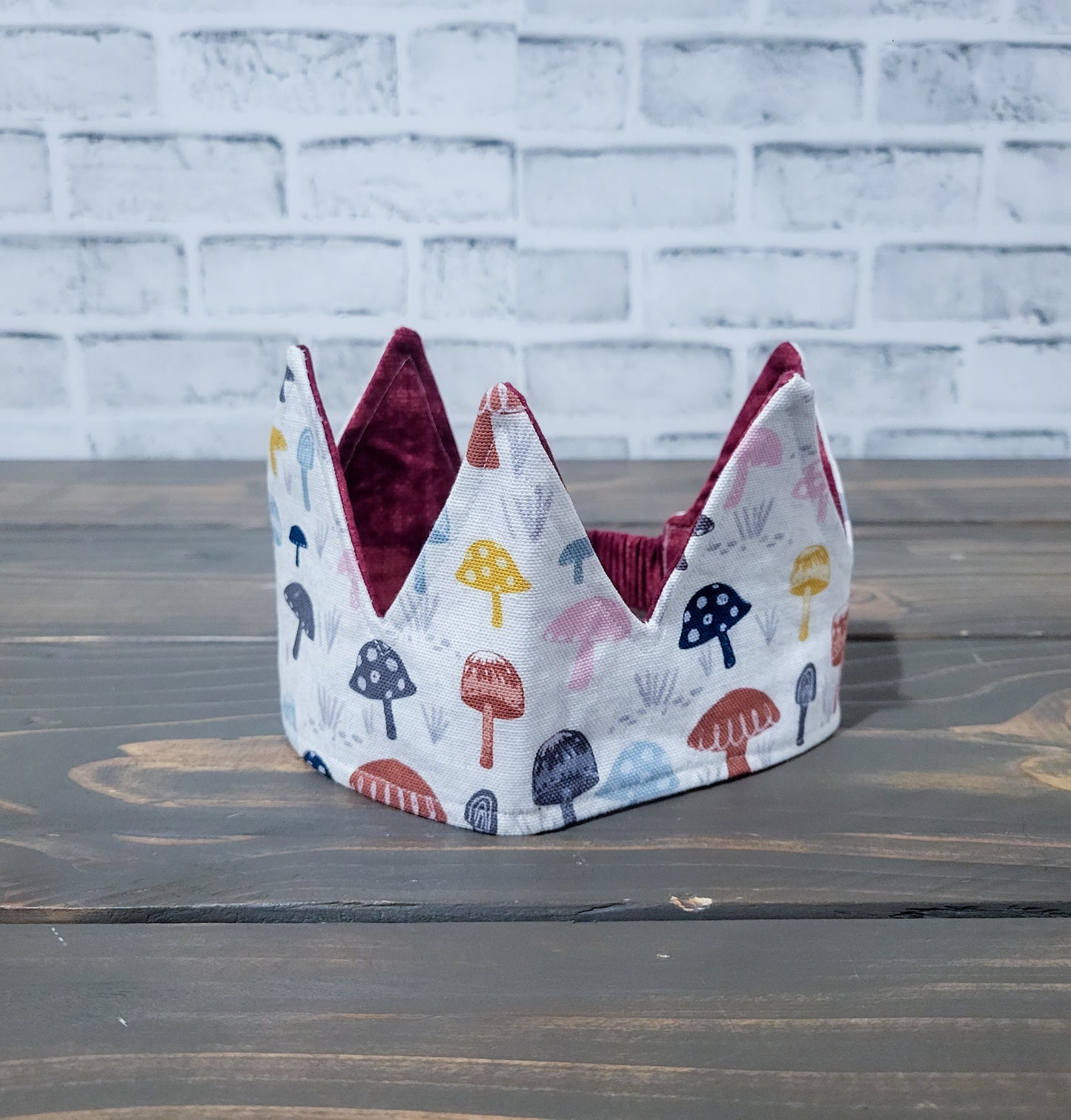 Reversible Pretend play fabric crown