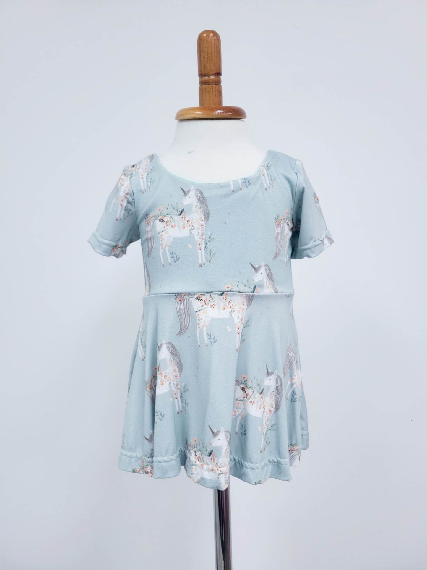 Grow with Me Dress Girl's Floral Unicorn Dress