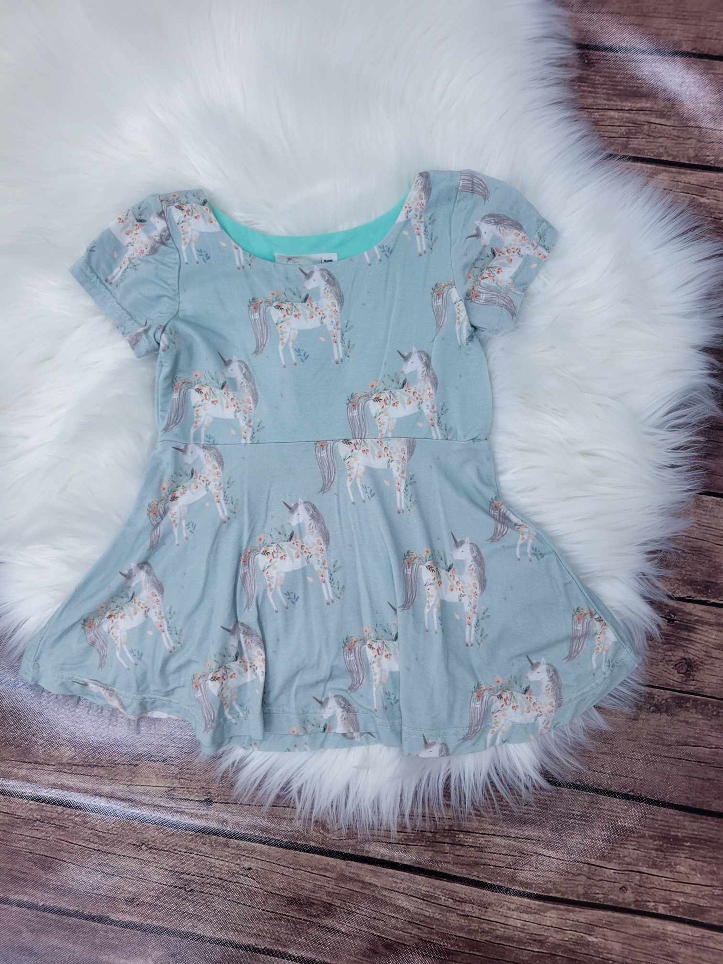 Grow with Me Dress Girl's Floral Unicorn Dress