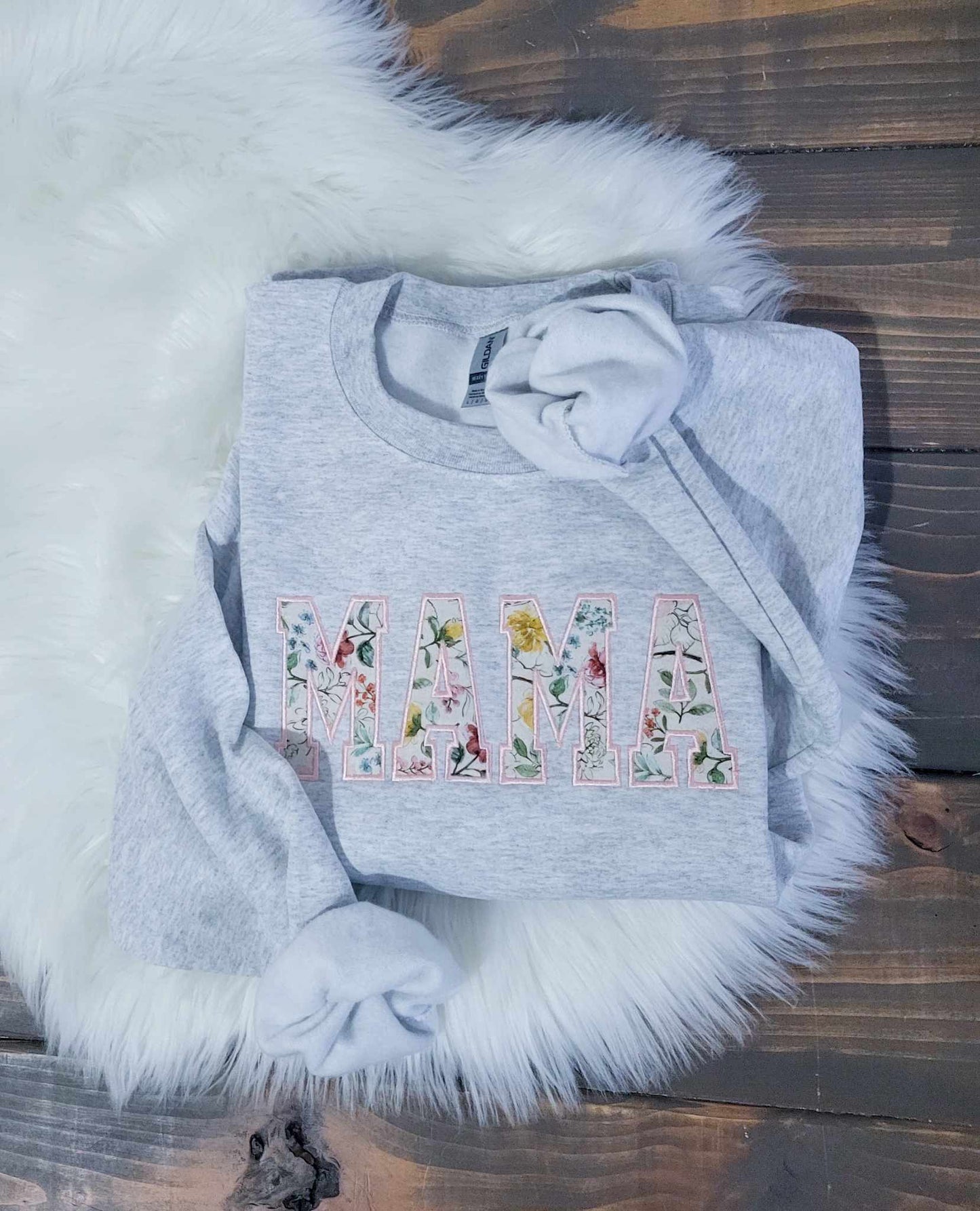 Spring Floral Mama crewneck for women