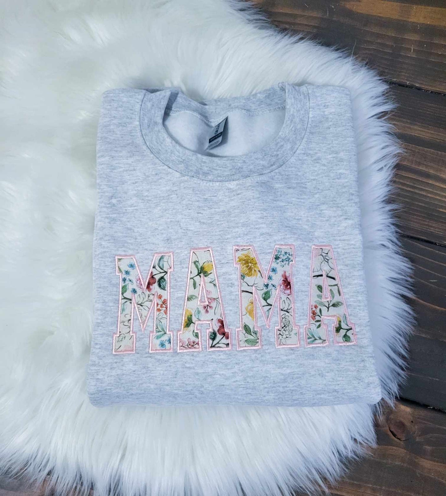 Spring Floral Mama crewneck for women