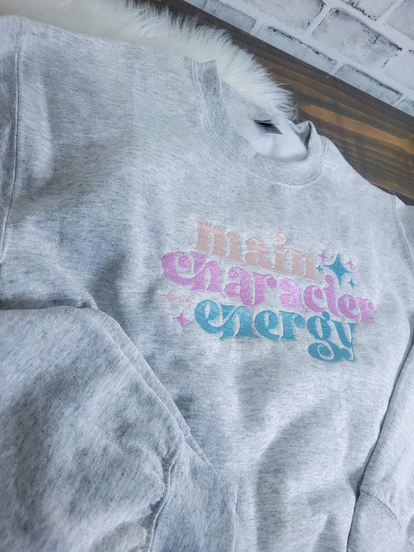 Main Character Energy Women's Unisex Crewneck Sweatshirt,  bookish sweater,  Booktok Pullover